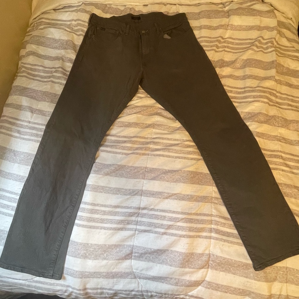 Dark Grey Polo Ralph Lauren Denim Slim Straight Jeans 36x32 *Great Condition*